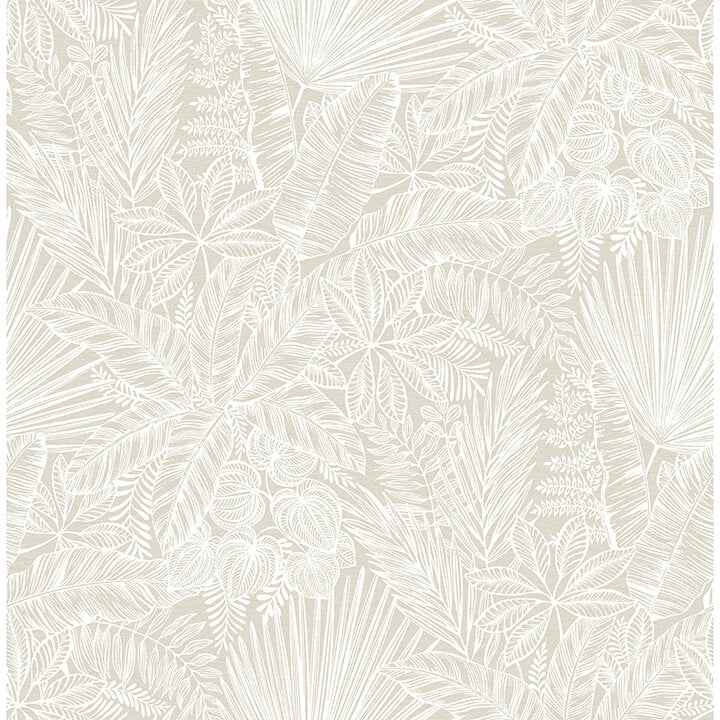 Vita Off-White Botanical Wallpaper - York Wallcoverings - 4120-26805 - York Wallcoverings Wallpaper