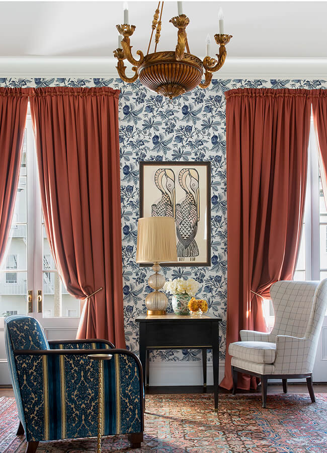 cecilia-blue-fruit-wallpaper-york-wallcoverings-4120-26811 - York Wallcoverings Wallpaper