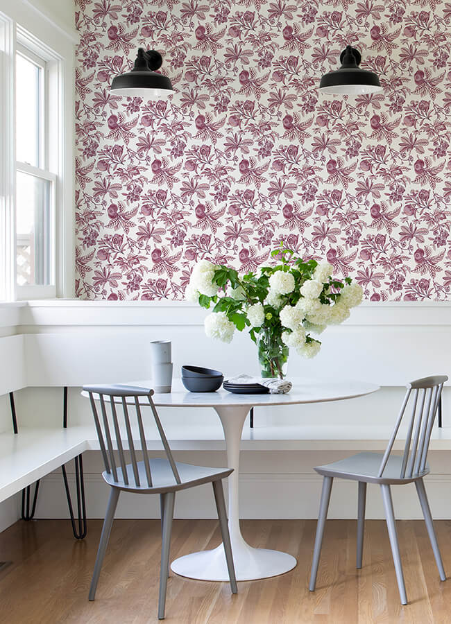 cecilia-purple-fruit-wallpaper-york-wallcoverings-4120-26815 - York Wallcoverings Wallpaper