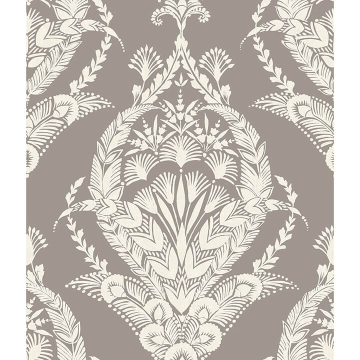 arlie-grey-botanical-damask-wallpaper-york-wallcoverings-4120-26816 - York Wallcoverings Wallpaper