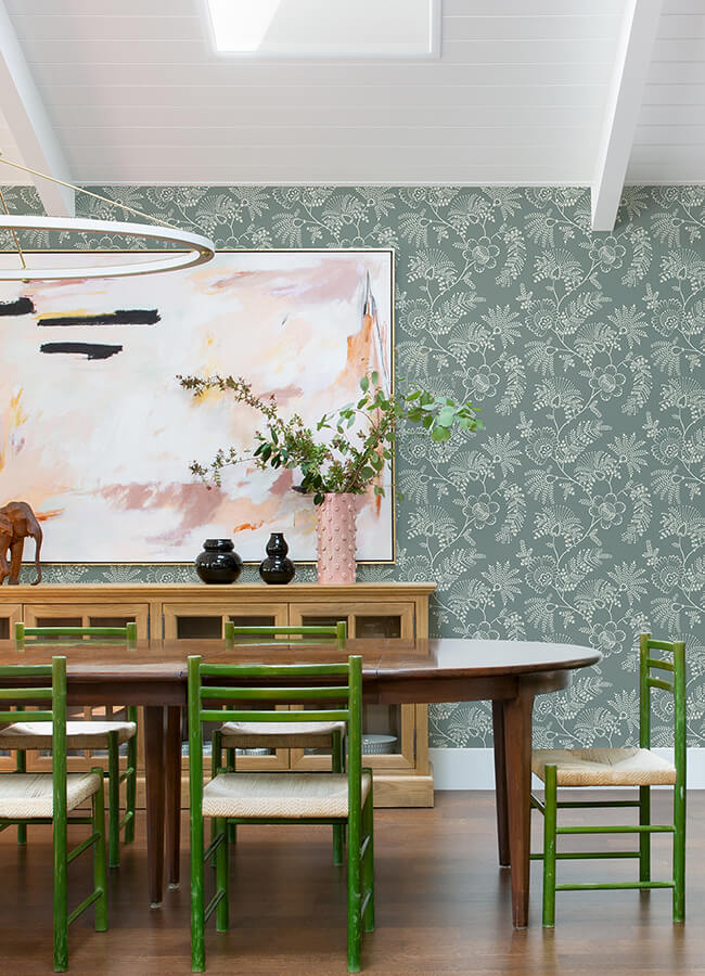 maeve-sea-green-jacobean-trail-wallpaper-york-wallcoverings-4120-26824 - York Wallcoverings Wallpaper