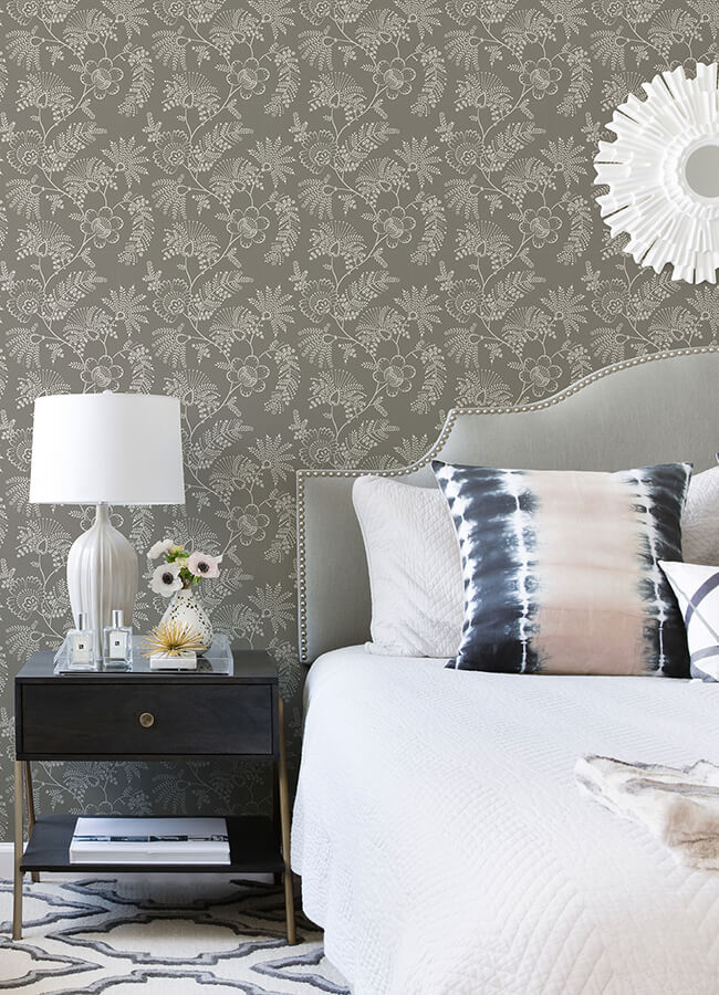 maeve-grey-jacobean-trail-wallpaper-york-wallcoverings-4120-26827 - York Wallcoverings Wallpaper