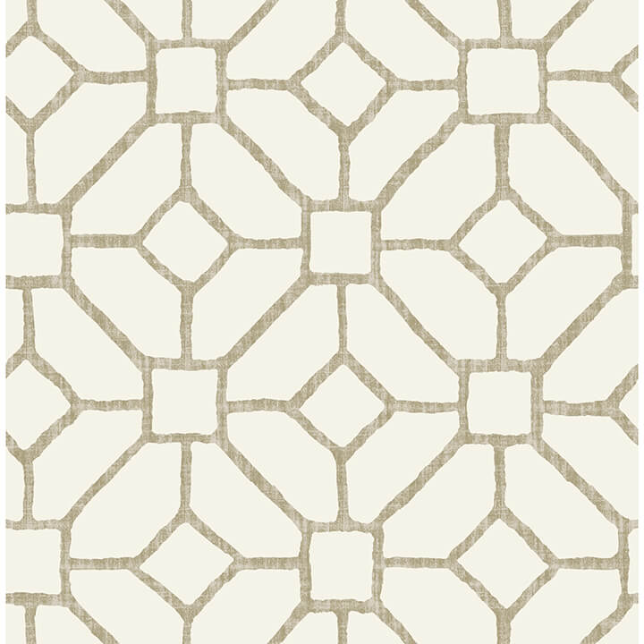 addis-beige-trellis-wallpaper-york-wallcoverings-4120-26829 - York Wallcoverings Papel pintado