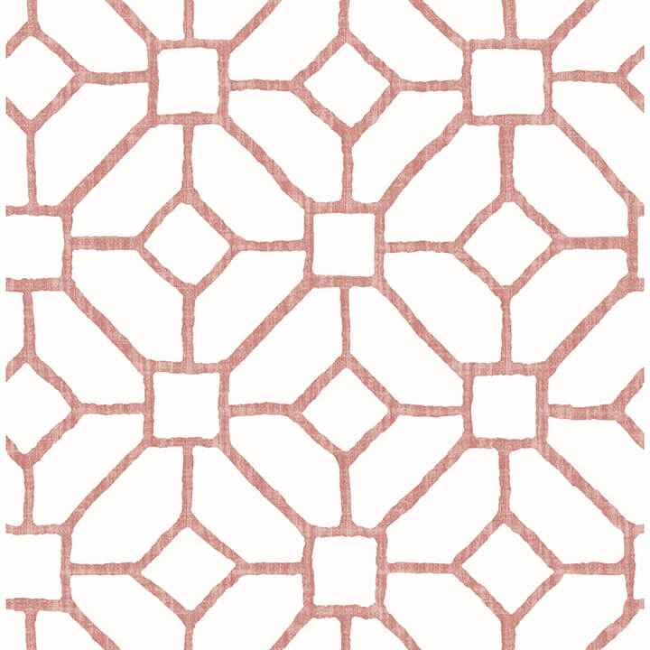 Addis Coral Trellis Wallpaper - York Wallcoverings - 4120-26830