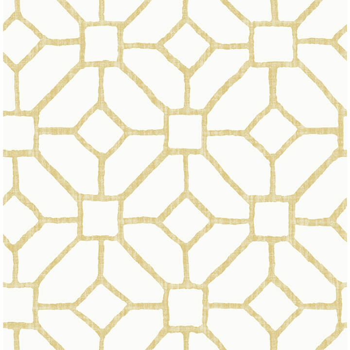 addis-gold-trellis-wallpaper-york-wallcoverings-4120-26831 - York Wallcoverings Wallpaper