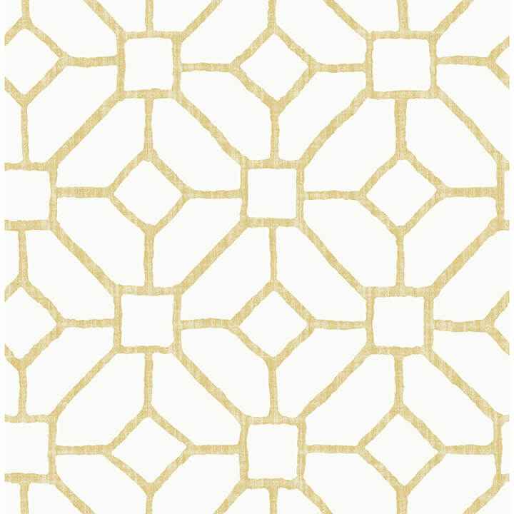 Addis Gold Trellis Wallpaper - York Wallcoverings - 4120-26831