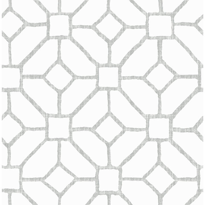 addis-grey-trellis-wallpaper-york-wallcoverings-4120-26832 - York Wallcoverings Papel pintado