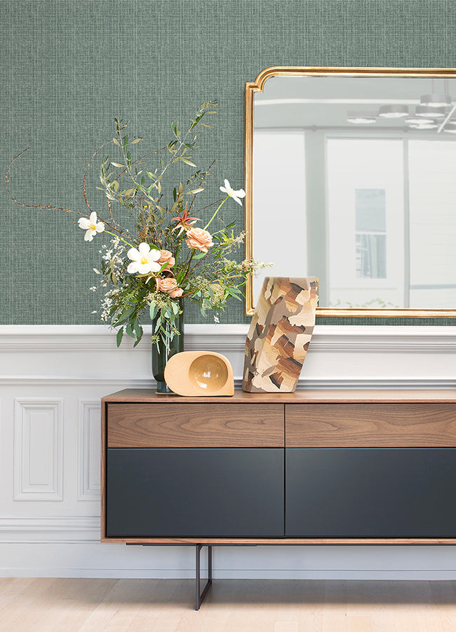 kantera-green-fabric-texture-wallpaper-york-wallcoverings-4120-26833