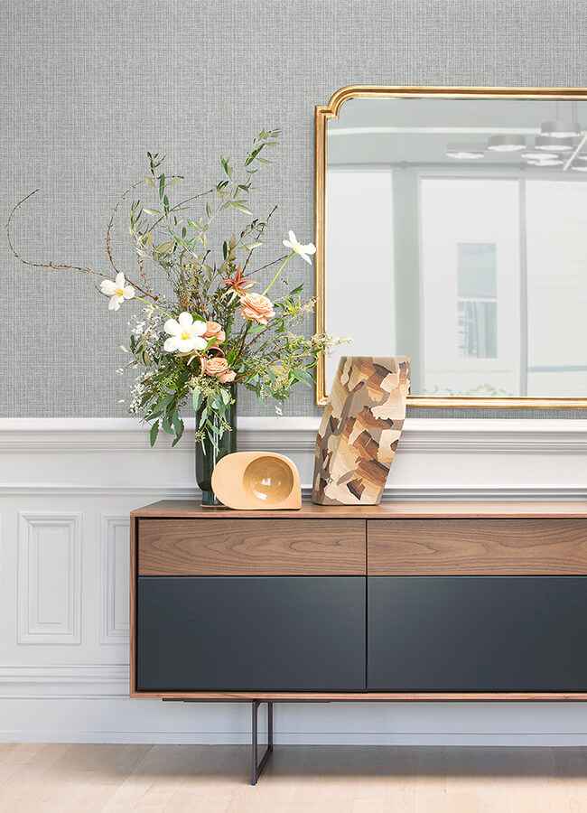 Kantera Turquoise Fabric Texture Wallpaper - York Wallcoverings - 4120-26835 - York Wallcoverings Wallpaper