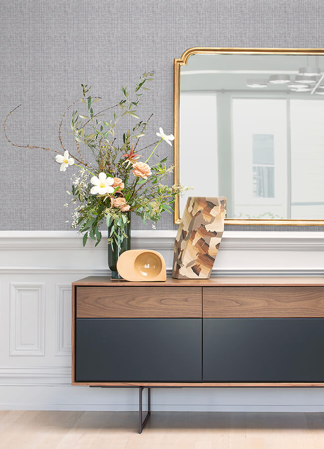 kantera-blueberry-fabric-texture-wallpaper-york-wallcoverings-4120-26837 - York Wallcoverings Papel pintado