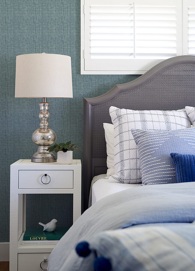 kantera-blue-fabric-texture-wallpaper-york-wallcoverings-4120-26840 - York Wallcoverings Papel pintado