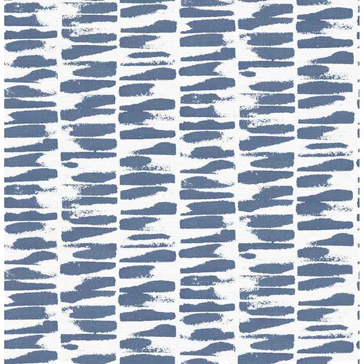 Myrtle Indigo Abstract Stripe Wallpaper - York Wallcoverings - 4120-26843