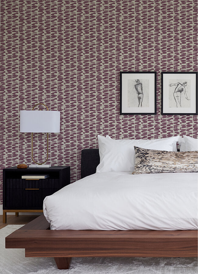 myrtle-purple-abstract-stripe-wallpaper-york-wallcoverings-4120-26846 - York Wallcoverings Wallpaper