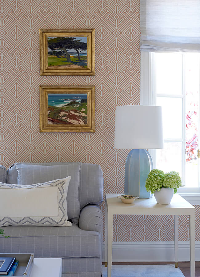 lyon-coral-geometric-key-wallpaper-york-wallcoverings-4120-26848 - York Wallcoverings Wallpaper