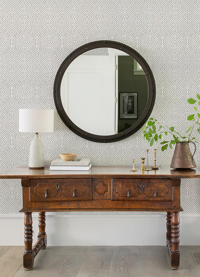 lyon-silver-geometric-key-wallpaper-york-wallcoverings-4120-26849 - York Wallcoverings Wallpaper