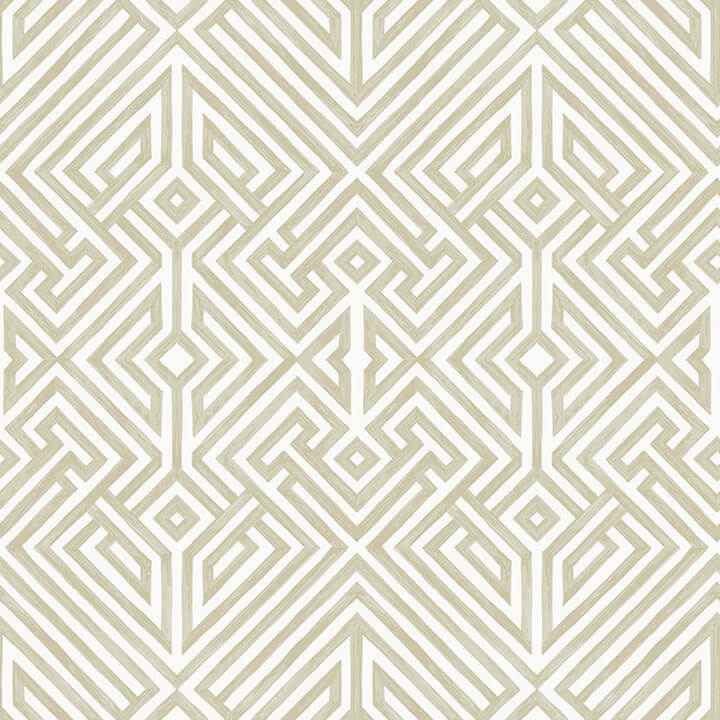 Lyon Gold Geometric Key Wallpaper - York Wallcoverings - 4120-26851 - York Wallcoverings Wallpaper