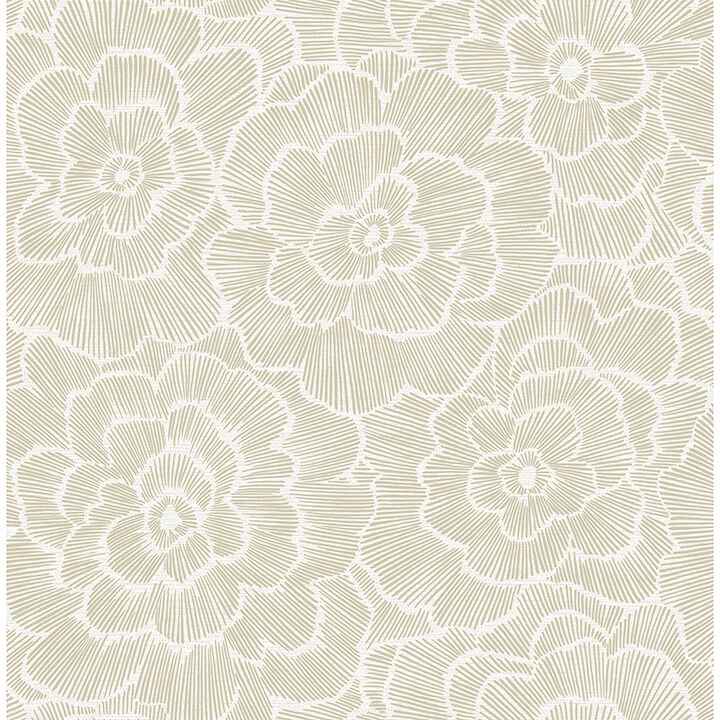 Periwinkle Stone Textured Floral Wallpaper - York Wallcoverings - 4120-26852