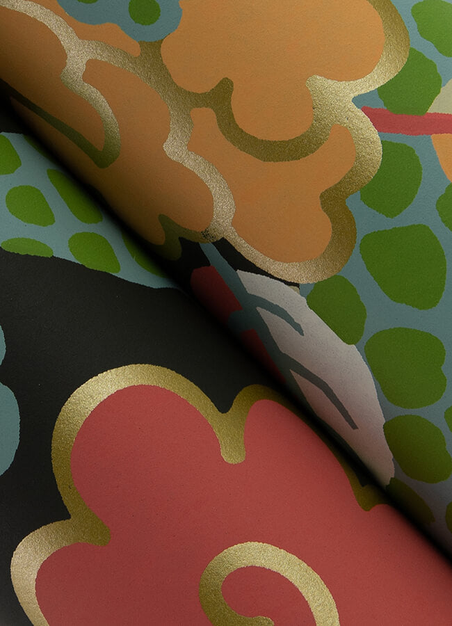yanci-green-dragon-wallpaper-york-wallcoverings-4120-72005 - York Wallcoverings Wallpaper