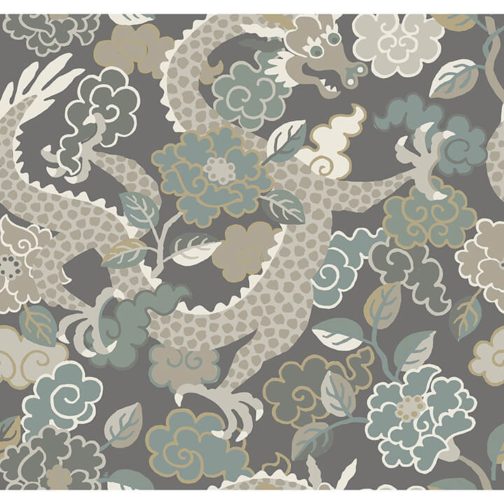 yanci-stone-dragon-wallpaper-york-wallcoverings-4120-72006 - York Wallcoverings Wallpaper