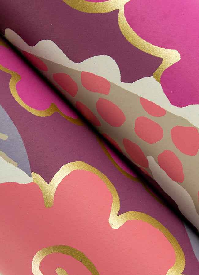 Yanci Plum Dragon Wallpaper - York Wallcoverings - 4120-72009 - York Wallcoverings Wallpaper