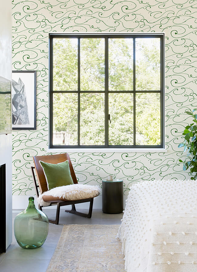 kuroshio-green-ocean-wave-wallpaper-york-wallcoverings-4071-71006 - York Wallcoverings Papel pintado
