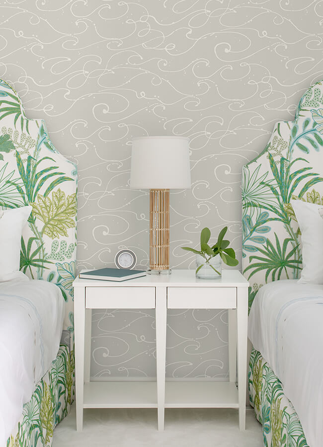 kuroshio-taupe-ocean-wave-wallpaper-york-wallcoverings-4071-71007 - York Wallcoverings Papel pintado