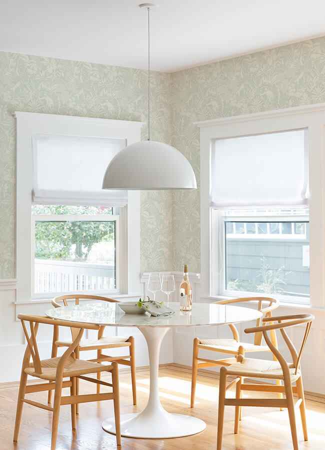 Corcovado Aqua Jungle Jamboree Wallpaper - York Wallcoverings - 4071-71013 - York Wallcoverings Wallpaper