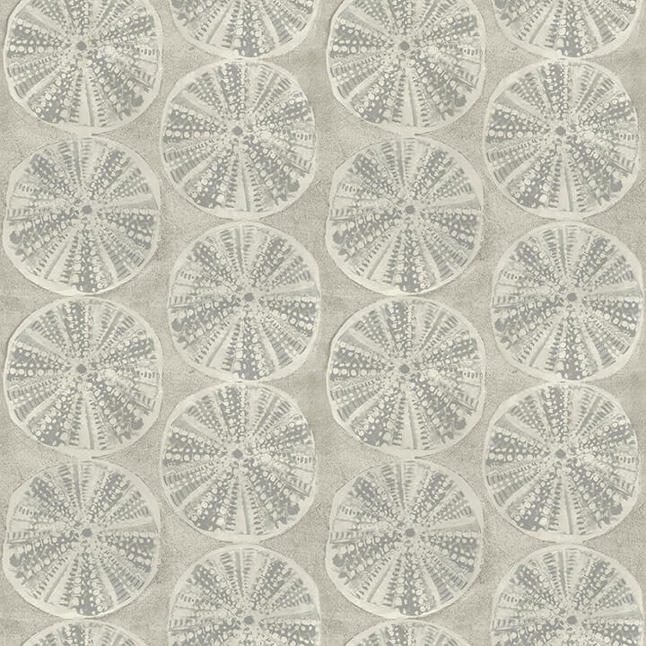 sea-biscuit-grey-sand-dollar-wallpaper-york-wallcoverings-4071-71024 - York Wallcoverings Papel pintado