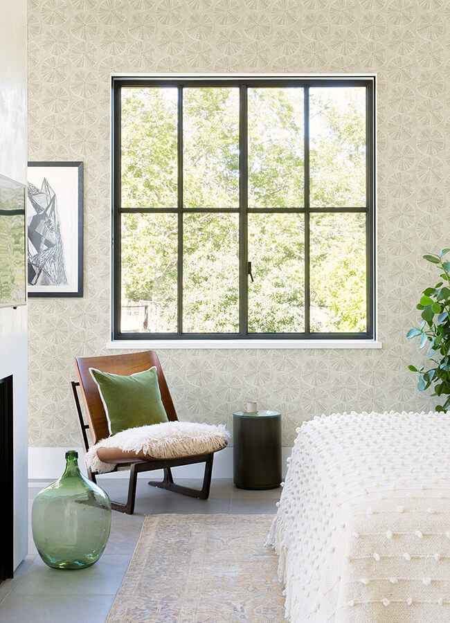 Sea Biscuit Beige Sand Dollar Wallpaper - York Wallcoverings - 4071-71027 - York Wallcoverings Wallpaper