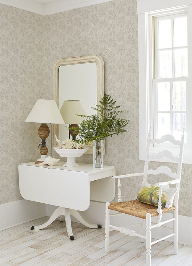 sea-biscuit-beige-sand-dollar-wallpaper-york-wallcoverings-4071-71027 - York Wallcoverings Papel pintado
