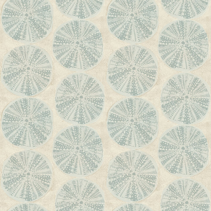 sea-biscuit-aqua-sand-dollar-wallpaper-york-wallcoverings-4071-71028 - York Wallcoverings Papel pintado