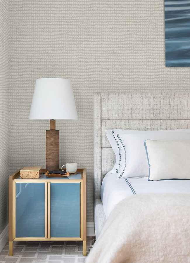 Wellen Light Grey Abstract Rope Wallpaper - York Wallcoverings - 4071-71031 - York Wallcoverings Wallpaper
