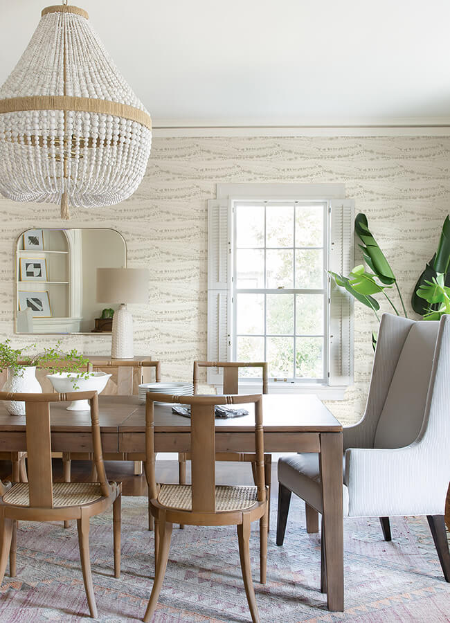 rannell-beige-abstract-scallop-wallpaper-york-wallcoverings-4071-71048 - York Wallcoverings Papel pintado