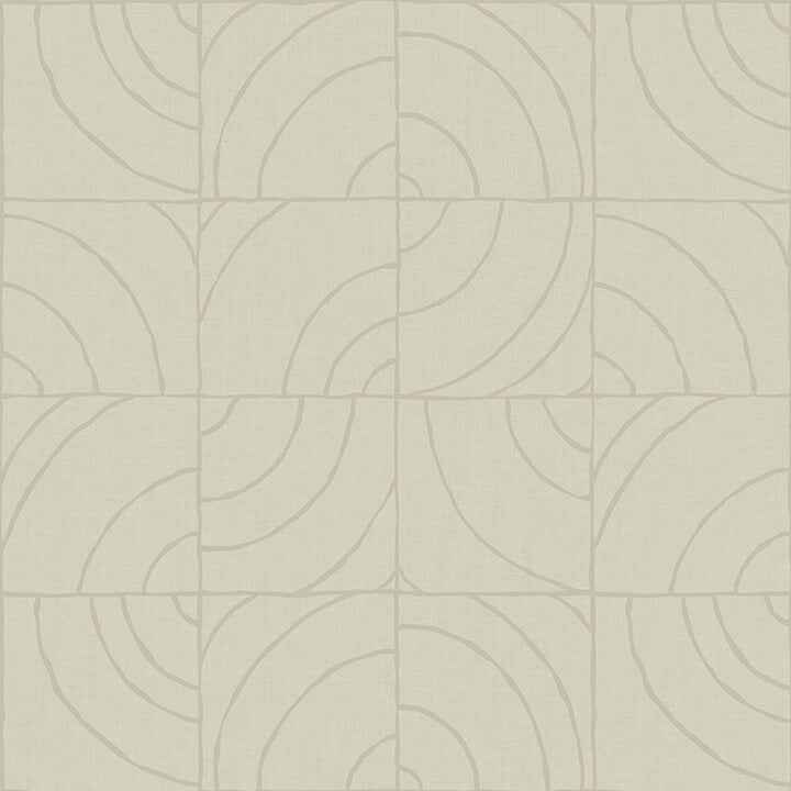 Taupe Batik Blok Peel & Stick Wallpaper - York Wallcoverings - ESS6021