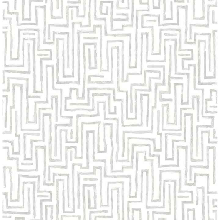 Ramble Grey Geometric Wallpaper - York Wallcoverings - 4121-25703