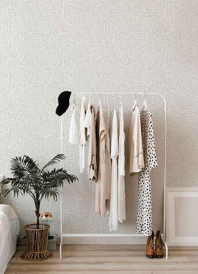 Ramble Grey Geometric Wallpaper - York Wallcoverings - 4121-25703 - York Wallcoverings Wallpaper