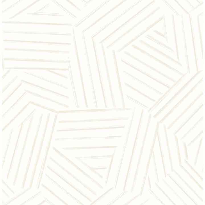 Helene Pearl Geometric Lines Wallpaper - York Wallcoverings - 4121-26905