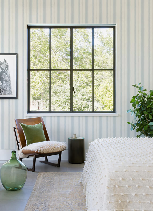 alena-sky-blue-soft-stripe-wallpaper-york-wallcoverings-4121-26910 - York Wallcoverings Wallpaper