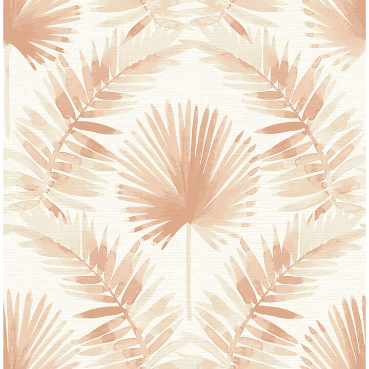 calla-rust-painted-palm-wallpaper-york-wallcoverings-4121-26914 - York Wallcoverings Papel pintado