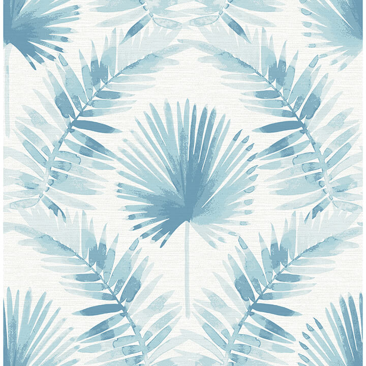 calla-blue-painted-palm-wallpaper-york-wallcoverings-4121-26916 - York Wallcoverings Papel pintado