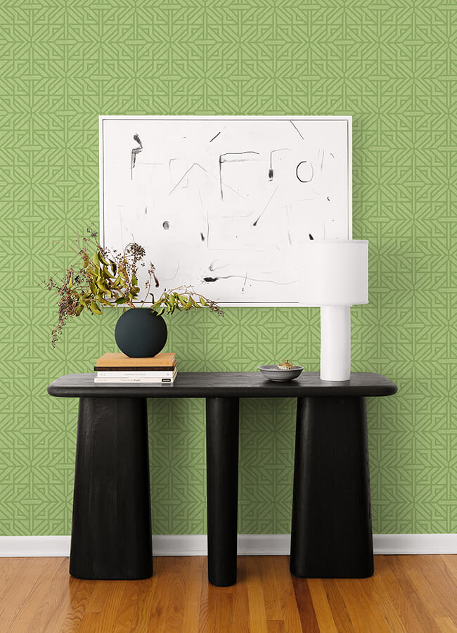 hesper-green-geometric-wallpaper-york-wallcoverings-4121-26927 - York Wallcoverings Papel pintado