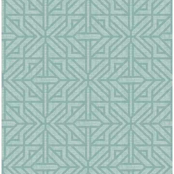 Hesper Teal Geometric Wallpaper - York Wallcoverings - 4121-26928 - York Wallcoverings Wallpaper