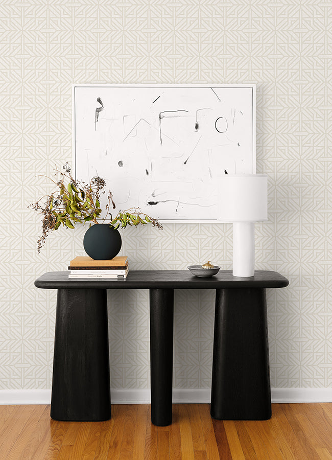 hesper-ivory-geometric-wallpaper-york-wallcoverings-4121-26929 - York Wallcoverings Papel pintado