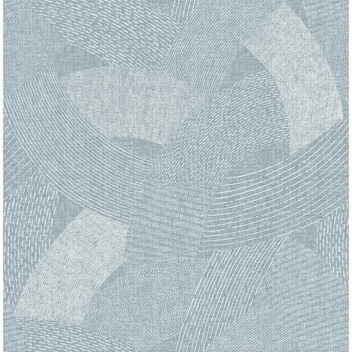 Tania Denim Woven Abstract Wallpaper - York Wallcoverings - 4121-26935