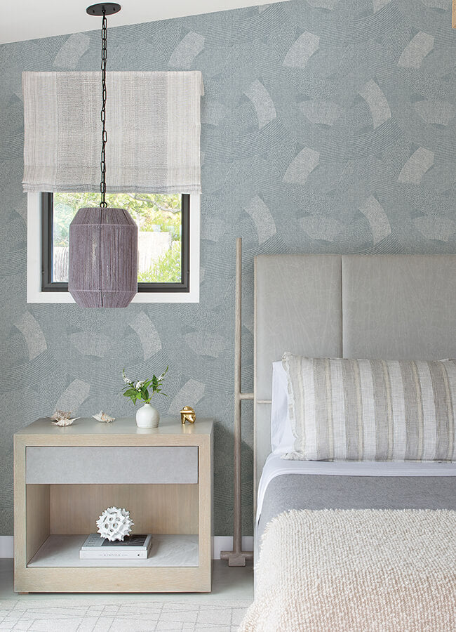 tania-denim-woven-abstract-wallpaper-york-wallcoverings-4121-26935 - York Wallcoverings Wallpaper