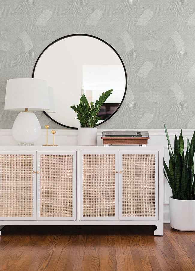 Tania Grey Woven Abstract Wallpaper - York Wallcoverings - 4121-26936 - York Wallcoverings Wallpaper