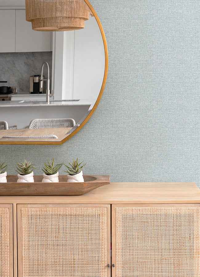 Minerva Sky Blue Texture Geometric Wallpaper - York Wallcoverings - 4121-26941 - York Wallcoverings Wallpaper