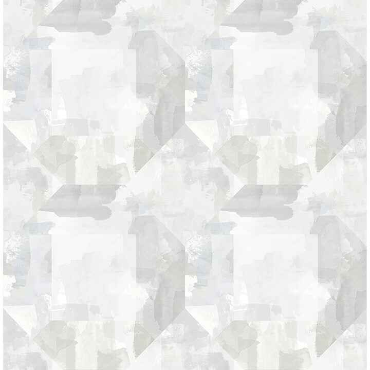 Perrin Light Grey Gem Geometric Wallpaper - York Wallcoverings - 4121-26944