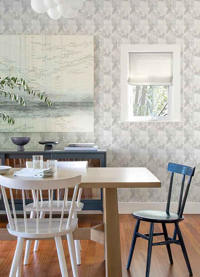 Perrin Light Grey Gem Geometric Wallpaper - York Wallcoverings - 4121-26944 - York Wallcoverings Wallpaper