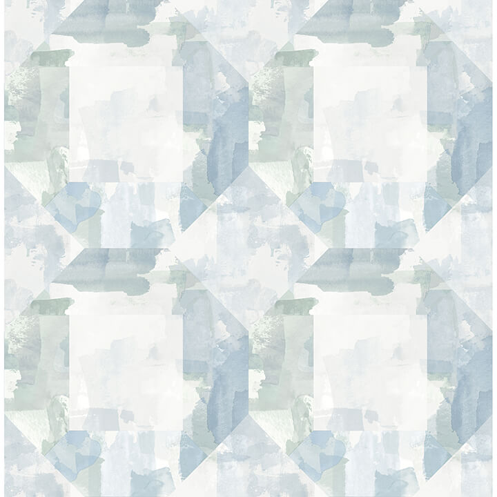 perrin-blue-gem-geometric-wallpaper-york-wallcoverings-4121-26946 - York Wallcoverings Wallpaper